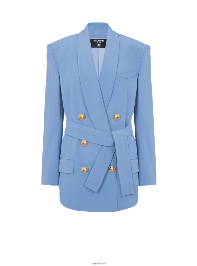 ee Balmain Riietus naised rätikkraega kreppjakk sinine LJ800287
