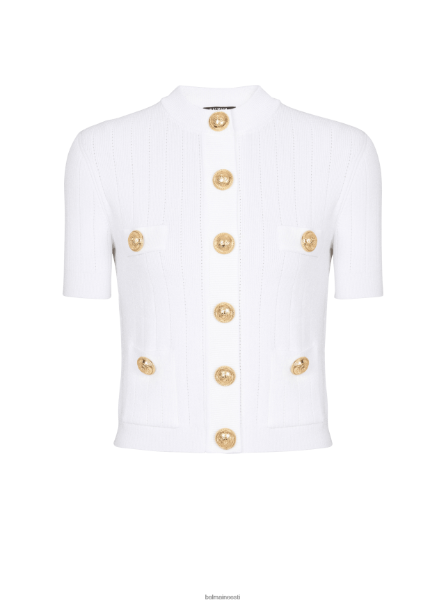 ee Balmain Riietus naised nööpidega kootud kardigan valge LJ8002204
