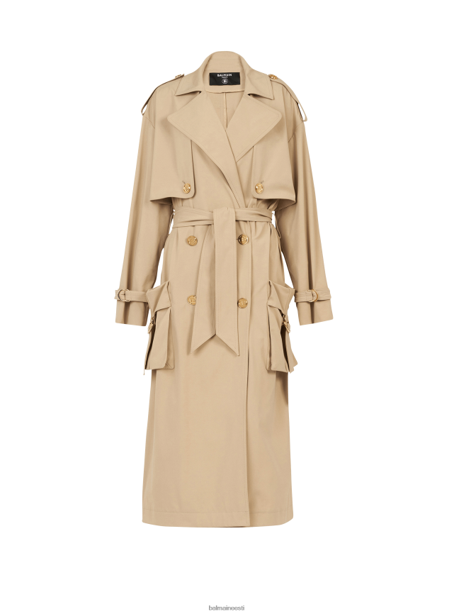 ee Balmain Riietus naised gabardiinist trentšmantel beež LJ8002141